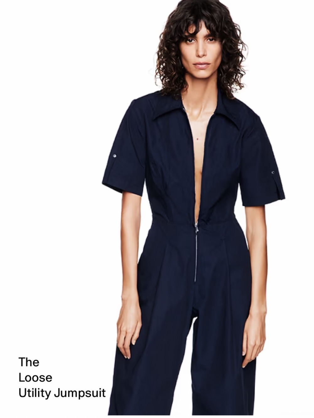 Gap x Victoria Beckham Loose Utility Jumpsuit - Navy/ L/ NWT